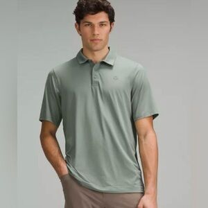 Lululemon Men’s Logo Sport Polo Short Sleeve In Olive Green